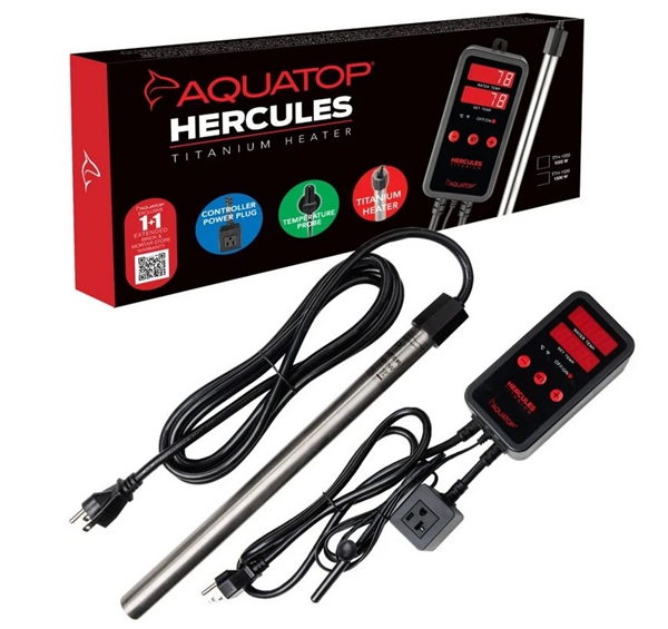 Aquatop Hercules 1,500 Watt Titanium Heater w/ Single Digital Controller
