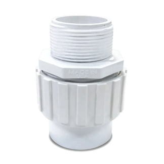 AquaUltraviolet PART - Union, 1.5" White for Filters Threaded by Slip