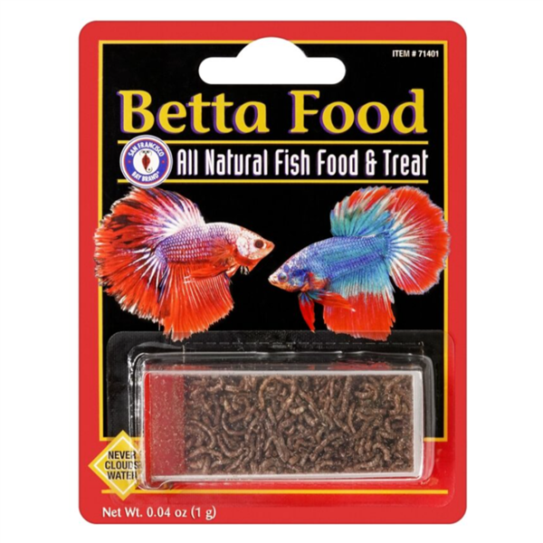 Bay Brand Betta Food 1g Vial (Bloodworms)