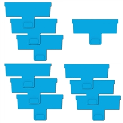Continuum Aquatics AquaBlade-P Acrylic Safe Replacement Plastic Blade, 10-Pack