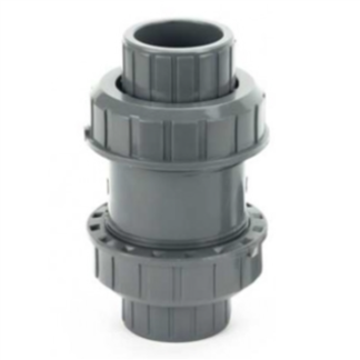 PVC True Union Ball Check Valve 1/2" - SxS