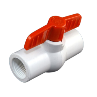 PVC Ball Valve 1" - TxT WHITE