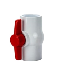 PVC Ball Valve 2" - TxT WHITE