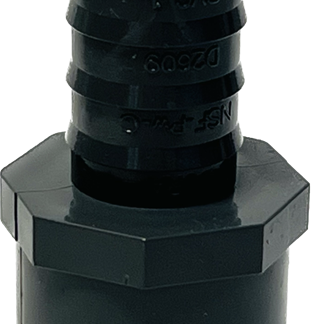 Reducing Insert Adapter 1" SPG x 3/4" Hose - GRAY