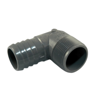 Insert Elbow 1.25"MPT x 1.25"Hose - GRAY