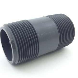 PVC Nipple 1.5" x 3" - GRAY