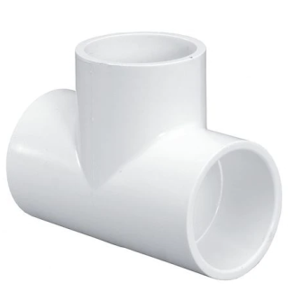 PVC Tee 3/4" - SxSxS WHITE