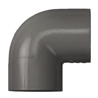 PVC 90 Degree Elbow 1" - Schedule 80 GRAY - SxS
