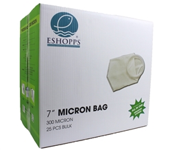 Eshopps Round Filter Sock 7" 300 Micron (25 Pack)