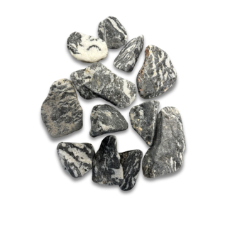 Feller Stone - Zebra Rock Pebbles 25 lbs
