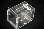 Acrylic Fish & Pest Trap and fish holder 9x5x6