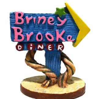 Hikari Resin Ornament - Weird Waters Briney Brook Diner Sign