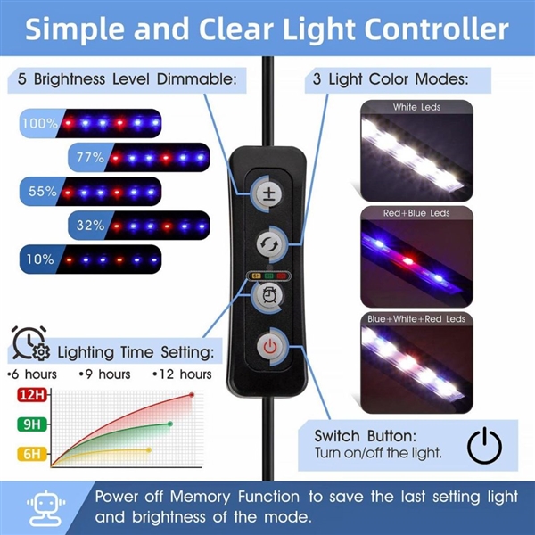 Hygger Clip-On Aquarium LED Light - HG033-9W - Image 3