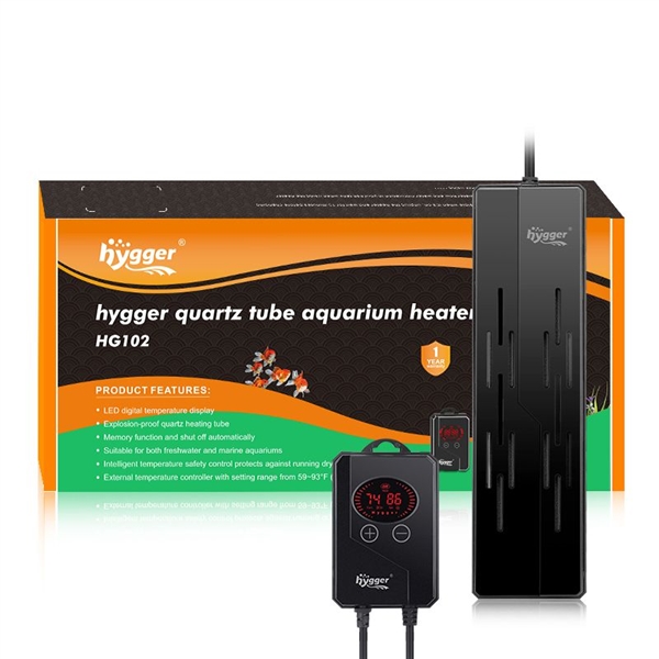 Hygger Quartz Tube Aquarium Heater - HG102-800W