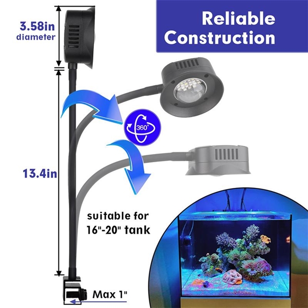 Hygger Eyeball Aluminum Alloy Reef Light - HG171-36W - Image 3