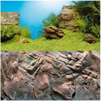 Juwel Poster 1 S - Brown Rockscape Background