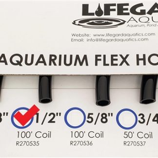 Lifegard 1/2" ID x 100' PVC Flexible Tubing - Black