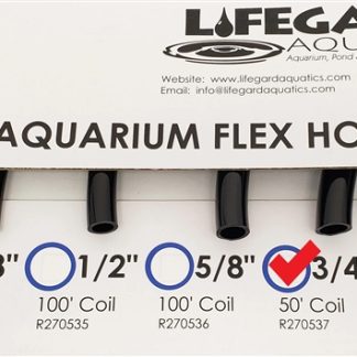 Lifegard 3/4" ID x 50' PVC Flexible Tubing - Black