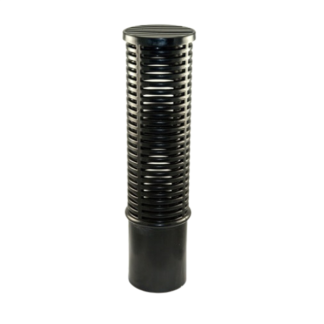 High Capacity Suction Screen Black 2.5" Slip x 12" Tall