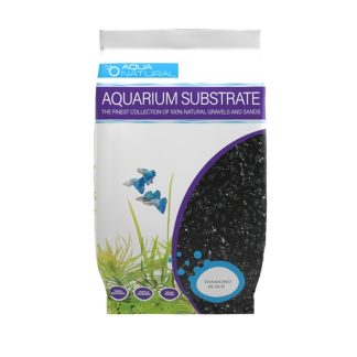 Pisces Aqua Natural Aquarium Substrate - Diamond Black Gravel 20 lbs