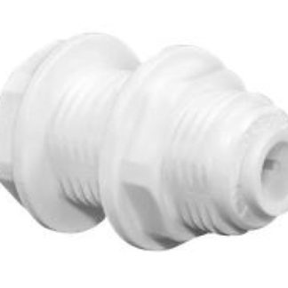 RO Bulkhead Union Connector 3/8" Tube QC x 3/8" Tube QC