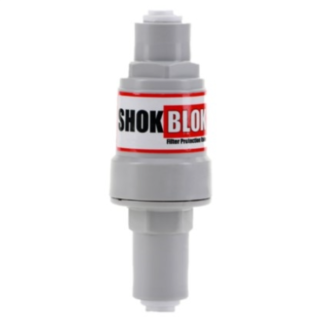 RO Shok Blok Pressure Limiting Valve 60 PSI, 1/4" Tube QC x 1/4" Tube QC