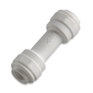 RO Check Valve 1/4" Tube QC x 1/4" Tube QC
