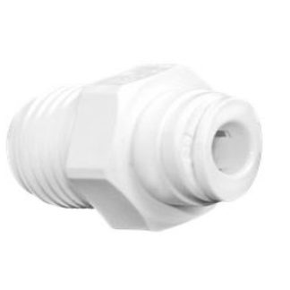 RO Male Connector 1/4" Tube QC x 1/4" MPT w/ O-ring