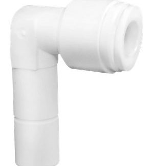 RO Elbow 1/4" Stem x 3/8" Tube QC