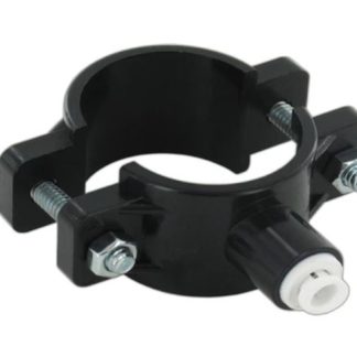 RO Drain Saddle 1/4" QC - Black