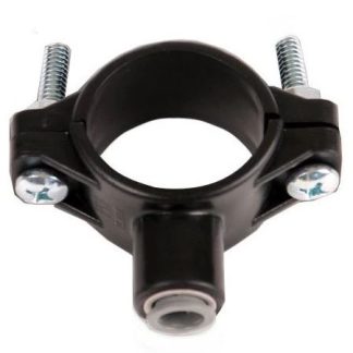 RO Drain Saddle 3/8" QC - Black