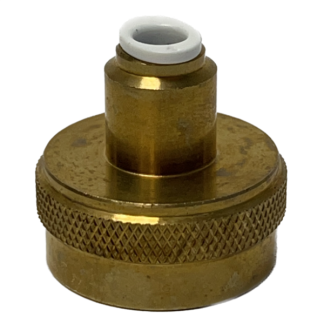 RO Brass Garden Hose Adapter 1/4" Tube