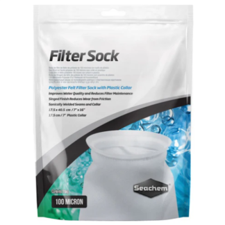Seachem Filter Sock 100 Micron Welded 7" x 16"