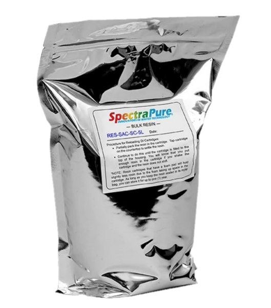 SpectraPure Strong-Acid-Cation Semi-Conductor Grade DI Resin - 5L Bag (RES-SAC-SC-5L)