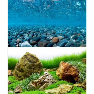 Seaview River Rock/Sea of Green 24" x 50' Double Sided Background