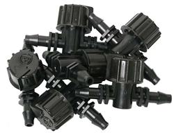 Two Little Fishies Airline Hose Micro Ball Valves, Barb x Barb, 6-Pack