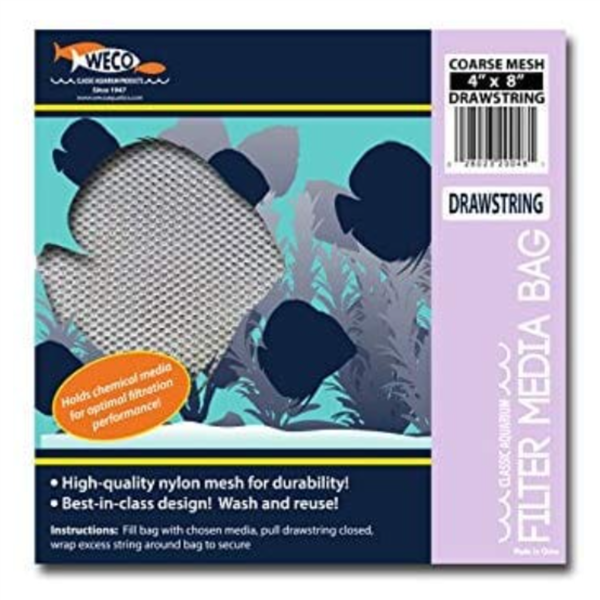 Weco Zipper Media Bag Coarse, 4" x 8"