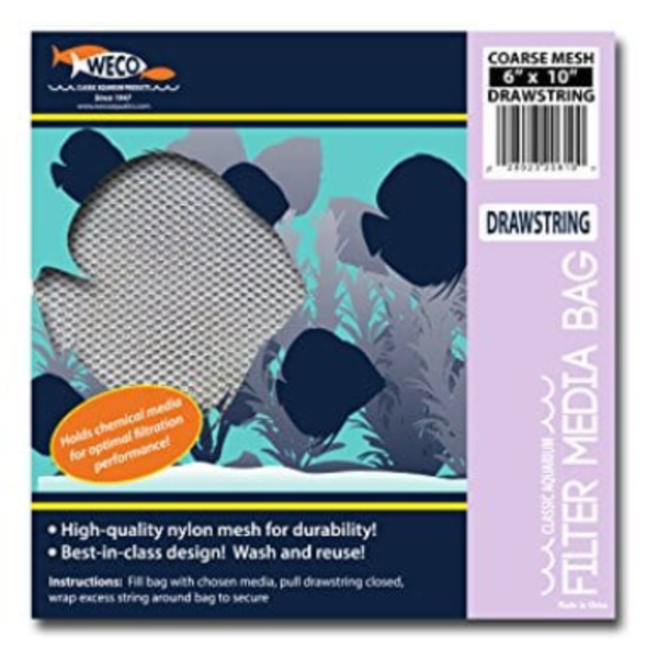 Weco Zipper Media Bag Coarse, 6" x 10"