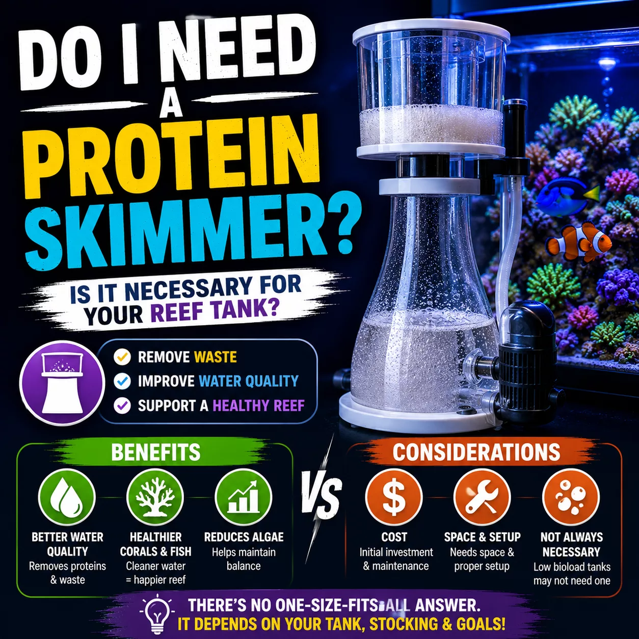 Do I Need a Protein Skimmer? What It Does & Who It’s For