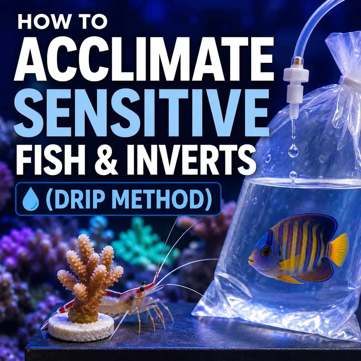 Drip Acclimation for Sensitive Invertebrates & Fish