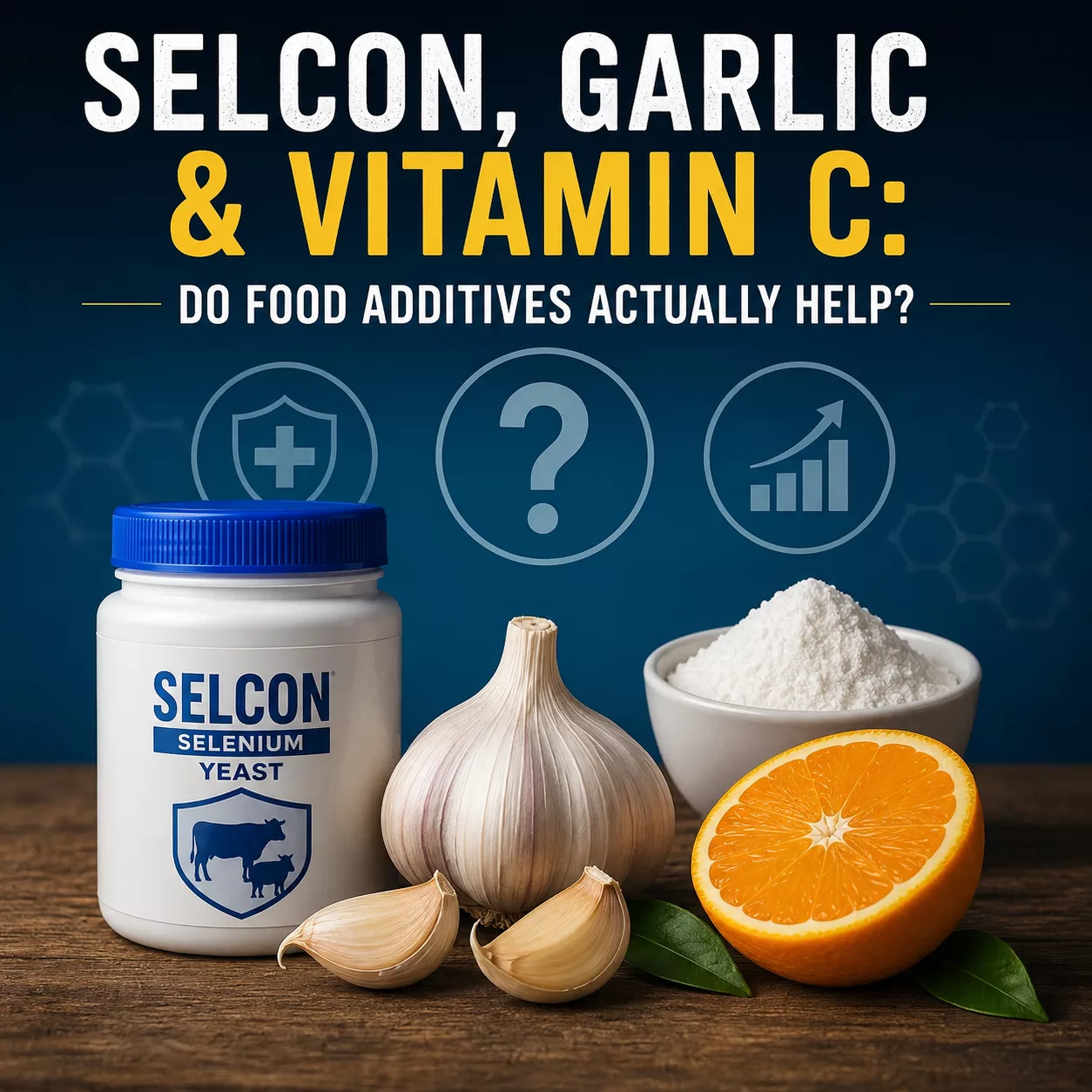 Selcon, Garlic & Vitamin C: Do Food Additives Actually Help?